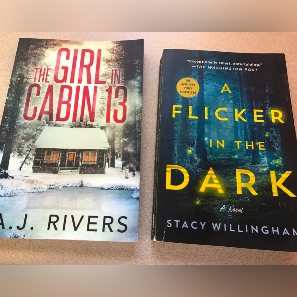 Used softcover mystery/thrillers/suspense